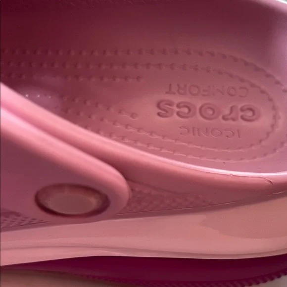 CROCS Mega Crush Women's Pink to Lavender Ombre Clog Mules size 8 NWT - Picture 7 of 14